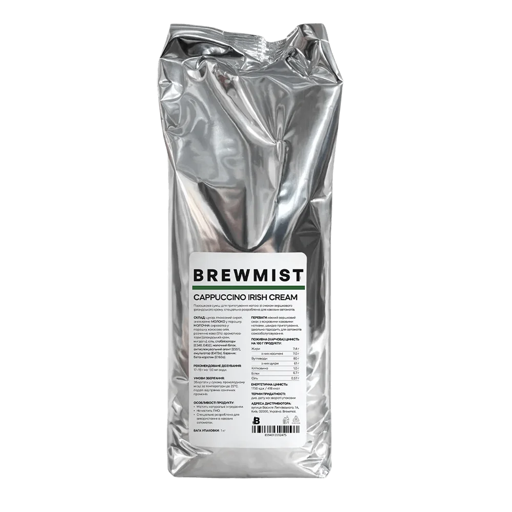 Капучино Brewmist Irish Cream 1кг